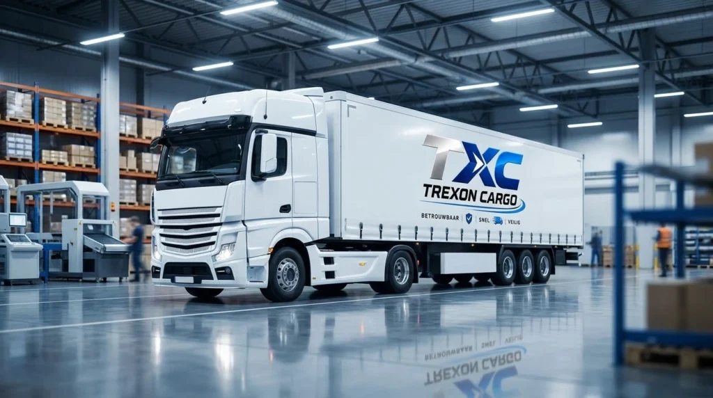 Trexon Cargo vrachtwagen in het distributiecentrum